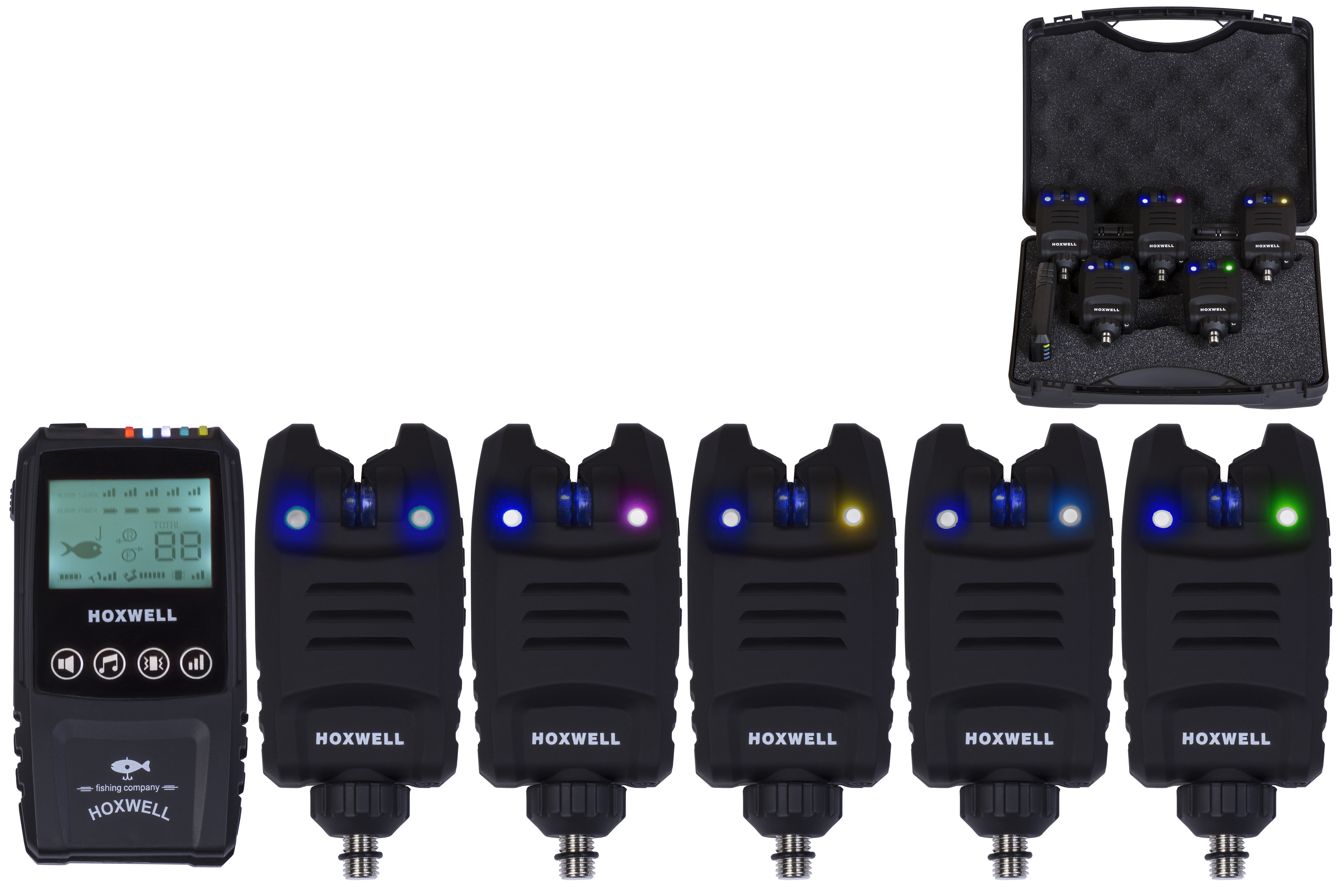Набор электронных сигнализаторов поклевки с пейджером Hoxwell HL 73М (5+1)