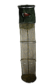 Садок береговой полукруглый, кольца металл, сетка прорезинена,  в сумке   40см*2.0м