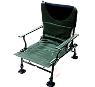 Кресло карповое с подлокотниками. со спинкой и регулируемыми по высоте ножками Hoxwell HL2200
