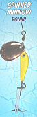Блесна Trout Pro Spinner Minnow Round ART.38554, 4 gr/006