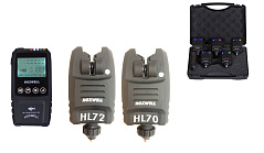 Набор электронных сигнализаторов поклевки с пейджером Hoxwell HL 70М (2+1) Old model