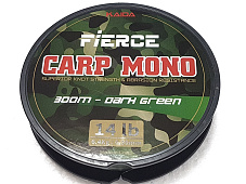 Моно леска Kaida Fierce Carp Mono 300 м зеленая, 9.1 кг/0,35 мм