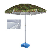 Зонт KUTBERT рыболовный h 250 см d 240 см, рег. по высоте, металлиз., цв. КМФ(8)