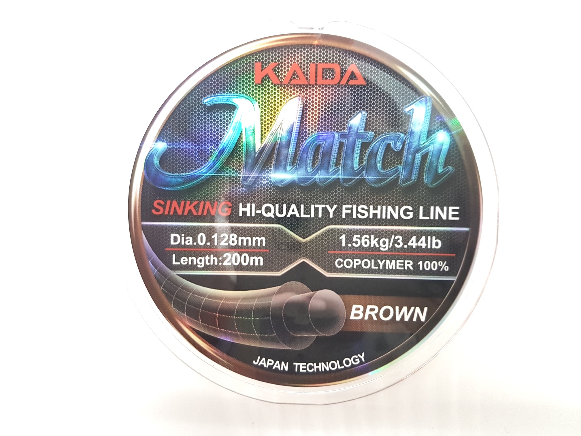 Леска монофильная Kaida Match, цвет коричневый  0,261 мм/6,01 кг, 200 метров