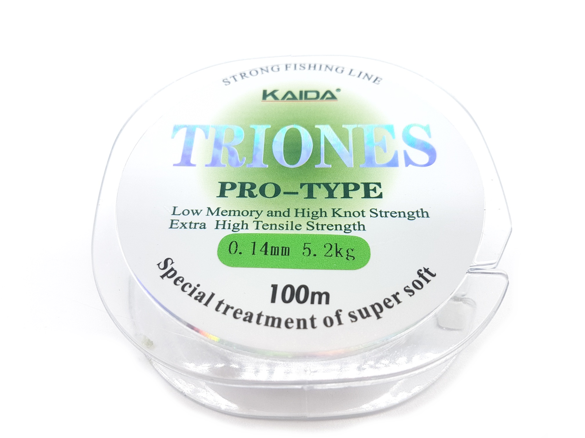 Леска монофильная Kaida Triones 100 метров 0,14 mm/5,2 kg