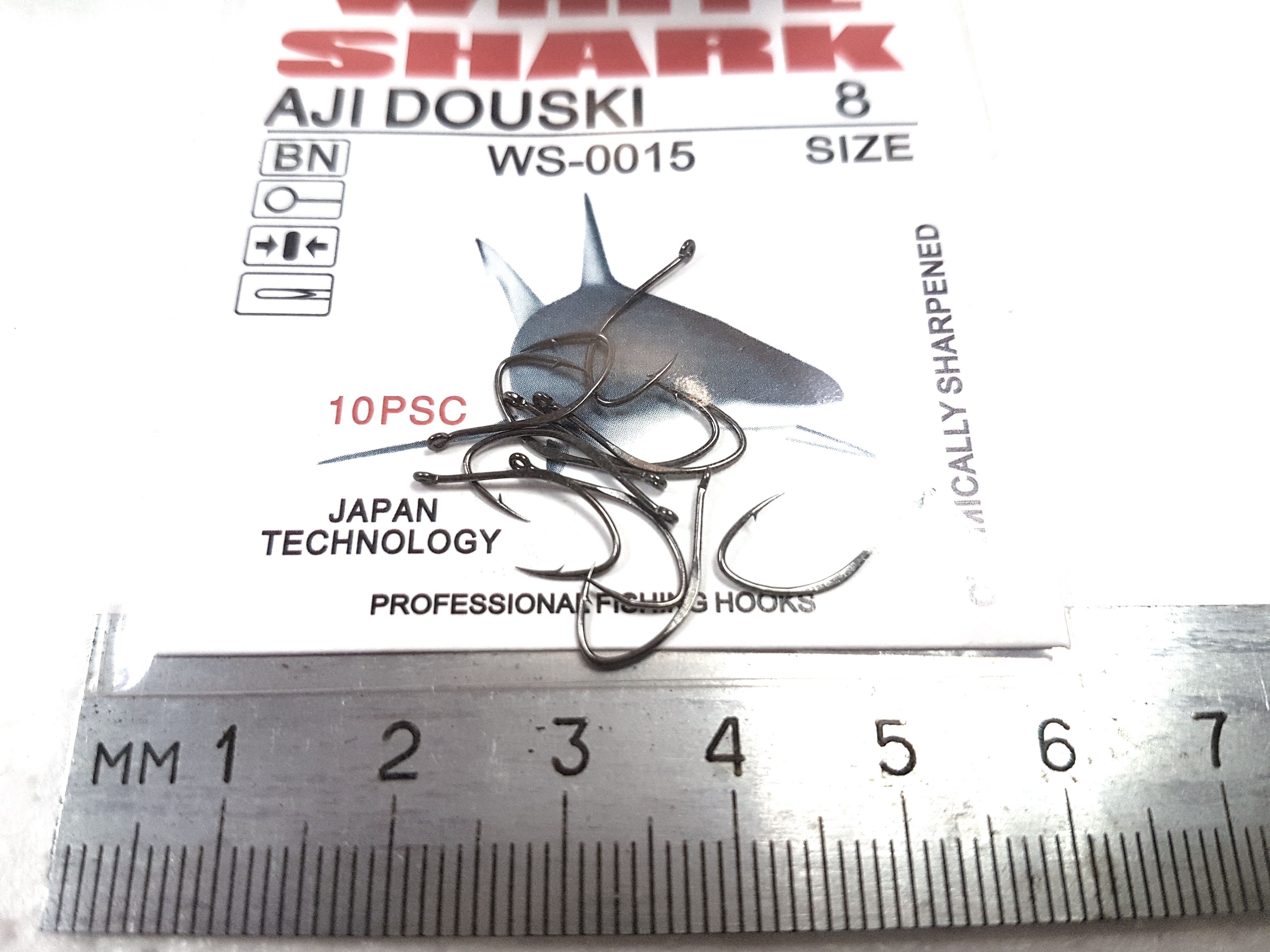 Крючки White Shark AJI DOUSKI WS-0015 SIZE 8 (10 шт. в уп.)