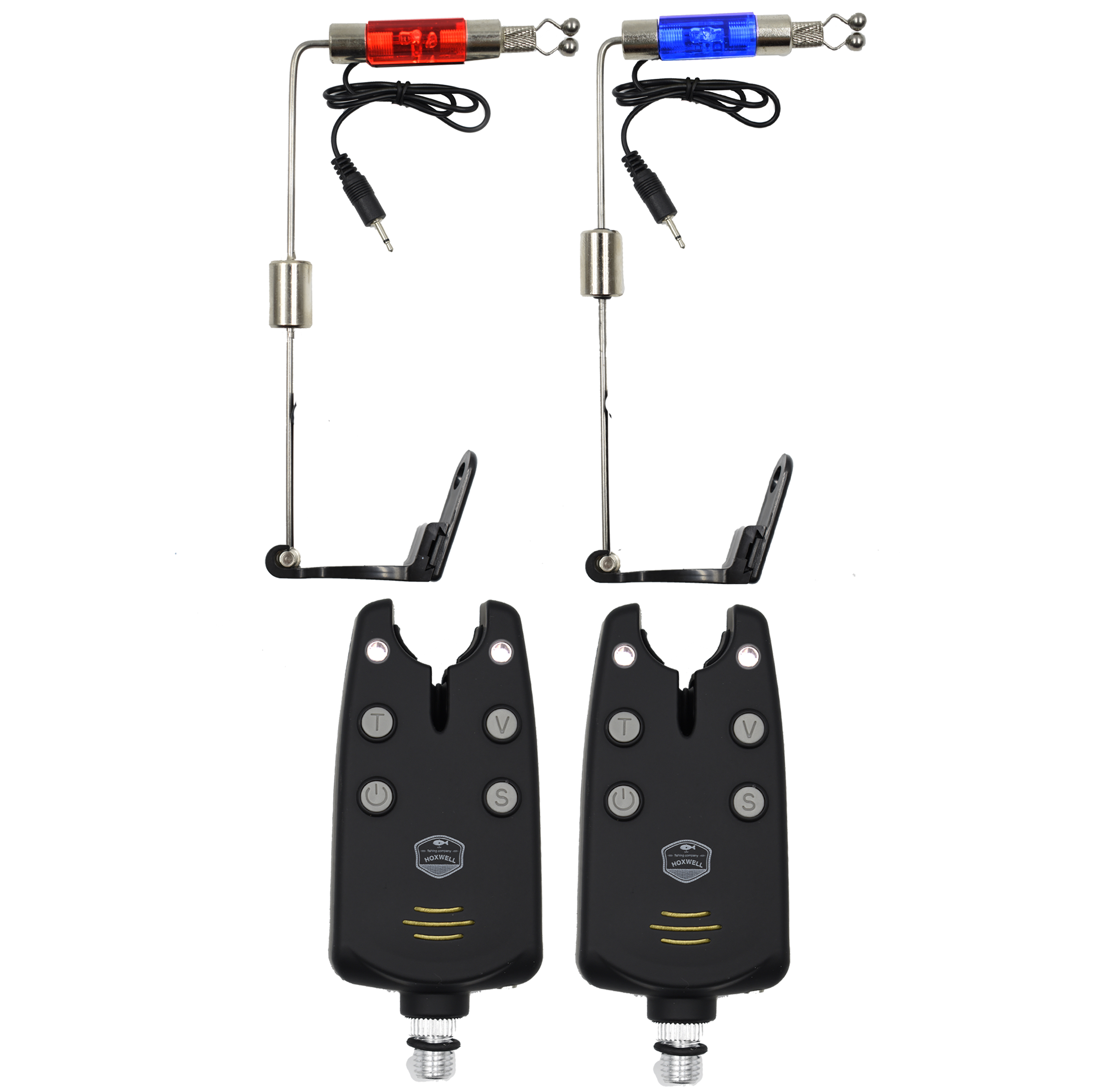 Набор электронных сигнализаторов поклевки со свингерами Hoxwell HL 140 + 250-253-2