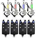 Набор электронных сигнализаторов поклевки со свингерами в кейсе Hoxwell HL 137 (4+4)