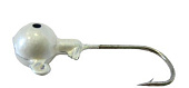 Джиггерная головка Шар крашеная, белая, 14,0гр, крючок Kumho SV-071S 