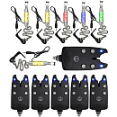 Набор электронных сигнализаторов поклевки со свингерами в кейсе Hoxwell HL 137 (6+6)