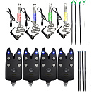 Набор электронных сигнализаторов поклевки со свингерами и со стойками в кейсе Hoxwell HL 138 (4+4+8)