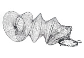 Садок рыболовный в чехле d-35, длина-60 см